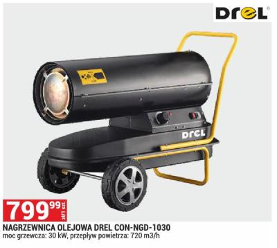 Nagrzewnica olejowa DREL CON-NGD-1030 promocja w Merkury Market