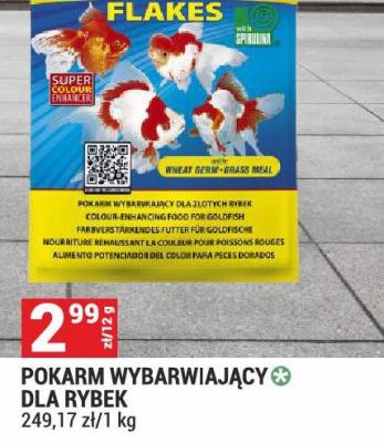 Pokarm wybarwiający dla rybek GOLDFISH COLOR FLAKES promocja w Merkury Market