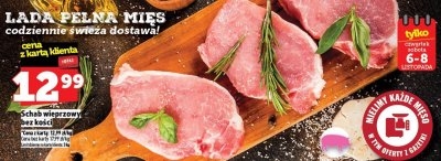 Schab wieprzowy bez kości promocja w TOPAZ