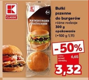 Bu艂ki pszenne hamburger K-classic promocja