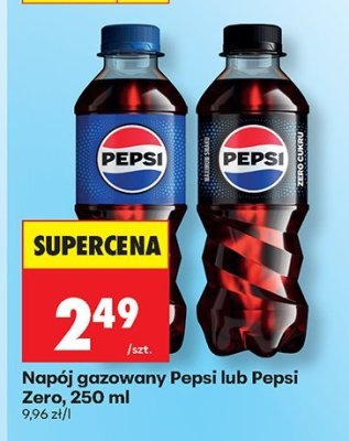 Napój gazowany Pepsi lub Pepsi Zero, 250 ml promocja w Biedronka