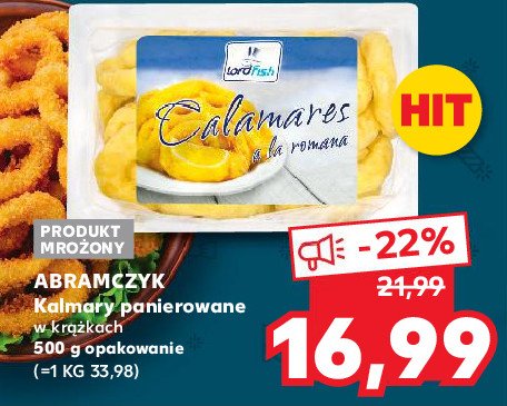Kalmary panierowane krążki Lordfish promocja