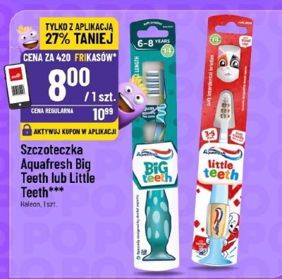 Szczoteczka Aquafresh Big Teeth lub Little Teeth promocja w POLOmarket