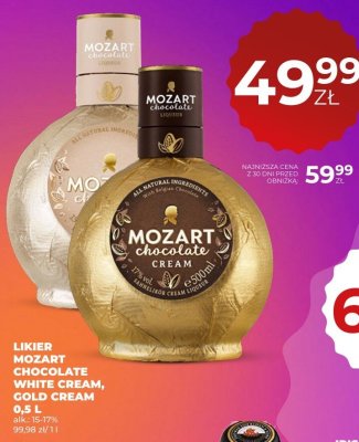 Likier MOZART CHOCOLATE GOLD CREAM 0,5L promocja w Duży Ben