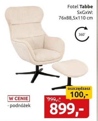 Fotel Tabbe promocja w Black Red White
