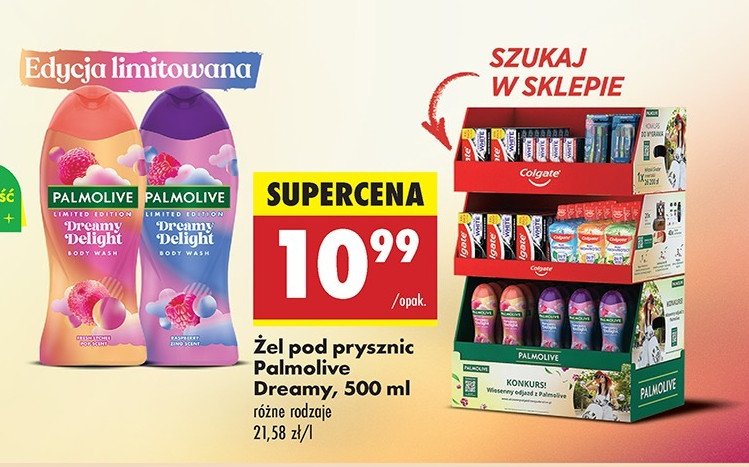 Żel pod prysznic raspberry Palmolive dreamy delight promocja w Biedronka