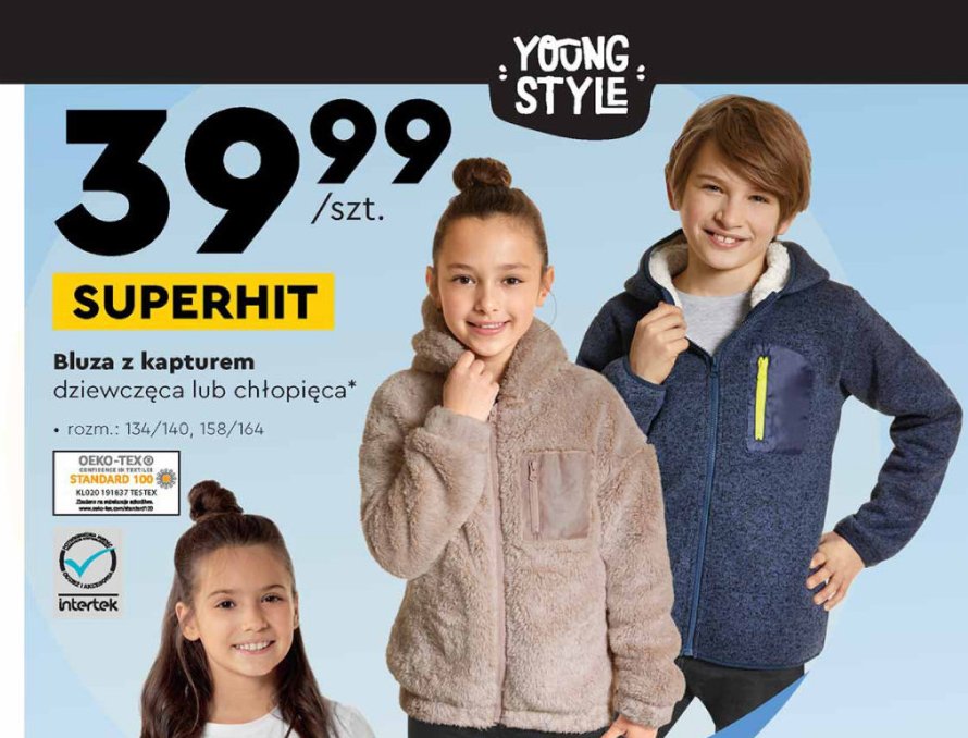 Bluza dziewczęca Youngstyle promocja