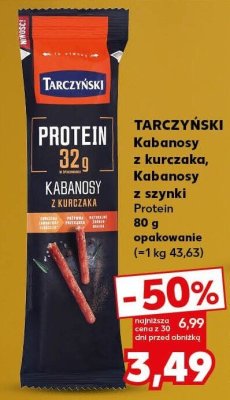 Protein kabanosy z kurczaka Tarczyński promocja w Kaufland