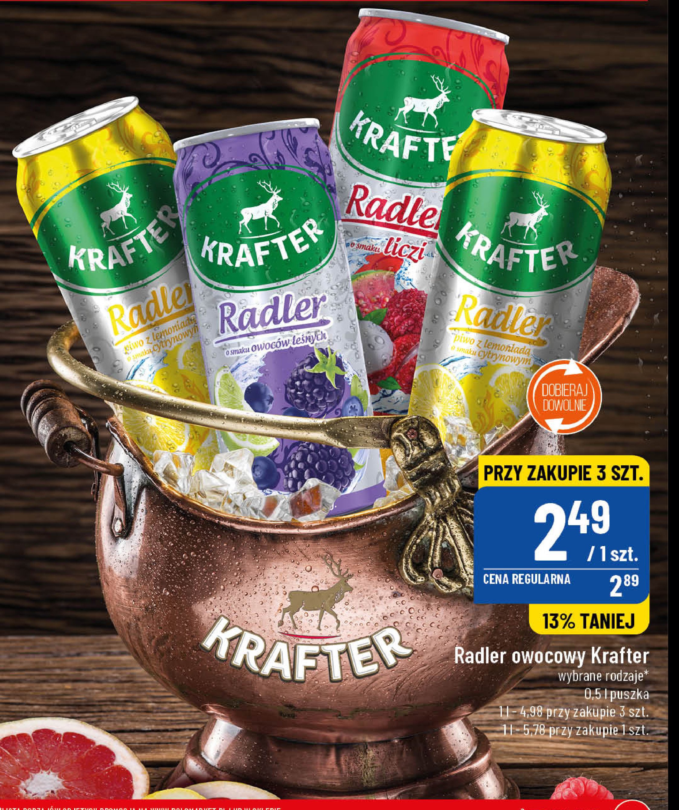 Piwo Krafter radler cytrynowy promocja
