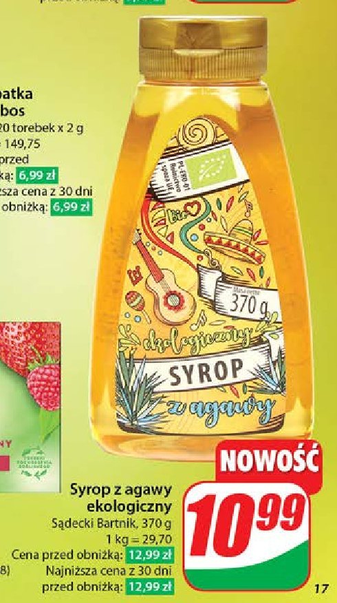 Syrop z agawy Bartnik sądecki promocja w Dino