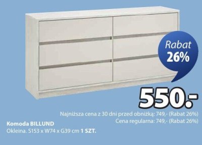 Komoda BILLUND promocja w Jysk