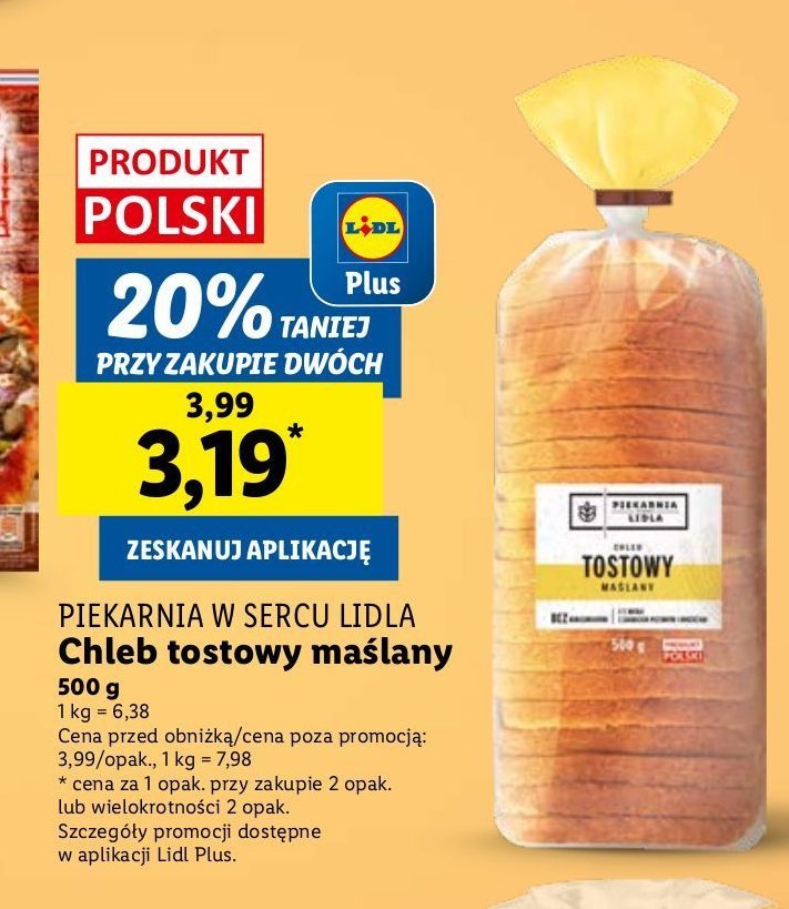 Chleb tostowy maślany promocja