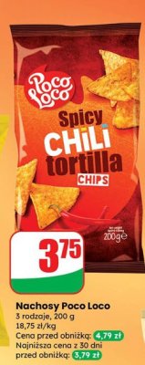 Nachosy Spicy Chili Tortilla Chips promocja w Dino