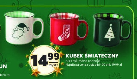 Kubek świąteczny 380 ml promocja w Stokrotka