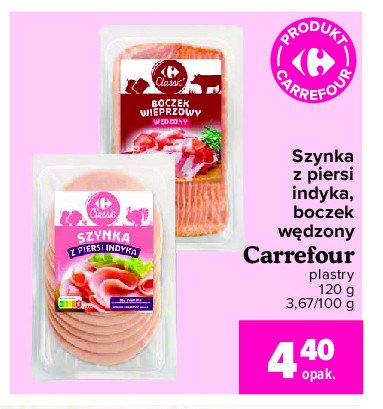 Szynka z piersi indyka Carrefour promocja