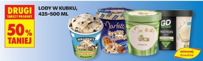 Lody w kubku Ben & Jerry's, Darlette, Garletti, Go Active, 425-500 ml promocja w Biedronka