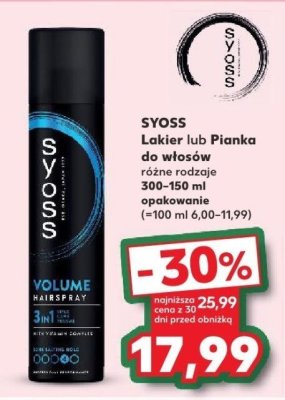 Lakier do włosów różne rodzaje  promocja w Kaufland