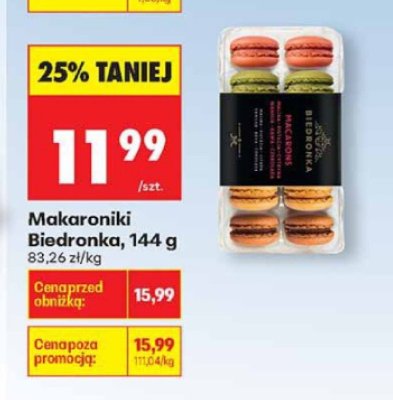 Makaroniki, 144 g promocja w Biedronka