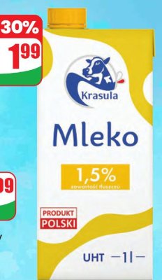 Mleko UHT 1,5%  promocja w Dino