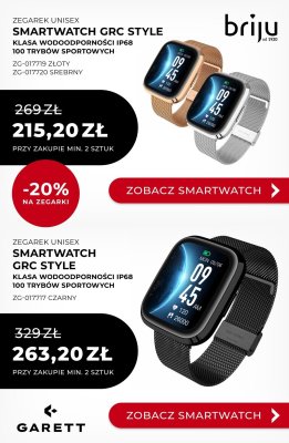 Smartwatch GRC STYLE srebrny ZG-017720 promocja w Briju