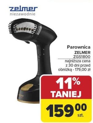 Parownica ZELMER ZGS1800 promocja w Carrefour