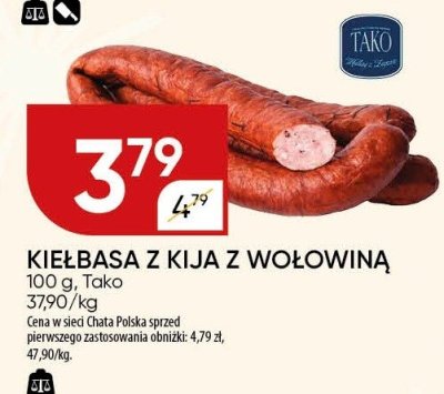 Kiełbasa z kija z wołowiną Tako promocja w Chata Polska