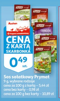 Sos sałatkowy Prymat promocja