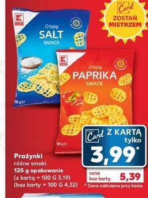 Prażynki paprykowe K-classic promocja