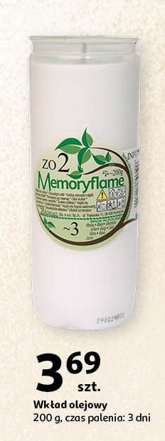 Wkład olejowy 3 dni Memoryflame promocja