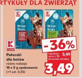 Pałeczki dla kota drób i wątróbka K-classic promocja