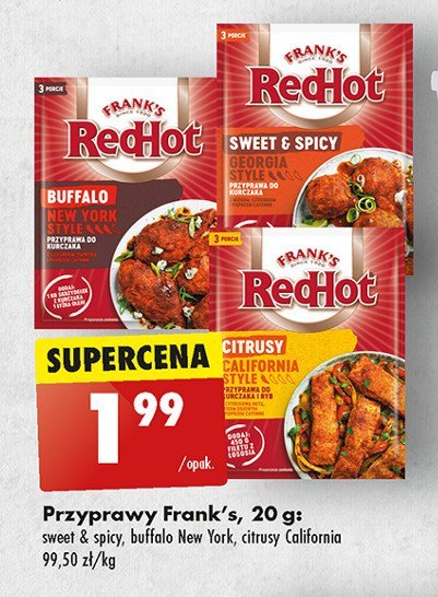 Przyprawa fiery buffalo Frank's red hot promocja