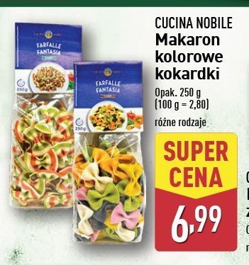 Makarn farfalle fantasia 2-kolorowy Cucina nobile promocja