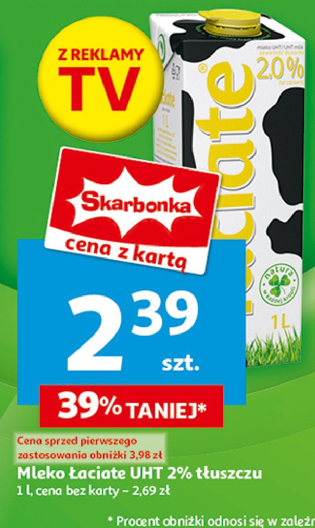 Mleko Łaciate 2% promocja