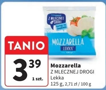 Mozzarella lekka Z mlecznej drogi promocja