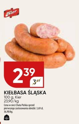 Kiełbasa śląska z serem Pekpol promocja w Chata Polska