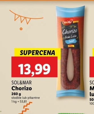 Chorizo z leon ostre Sol&mar promocja
