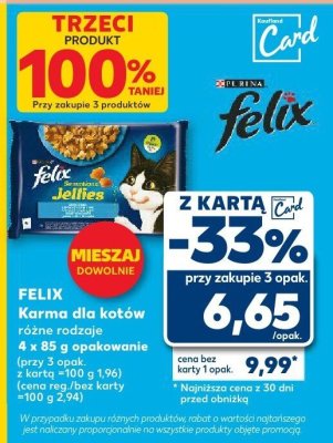 Karma dla kotów różne rodzaje promocja w Kaufland