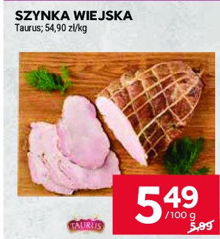 Szynka wiejska Taurus promocja w Stokrotka