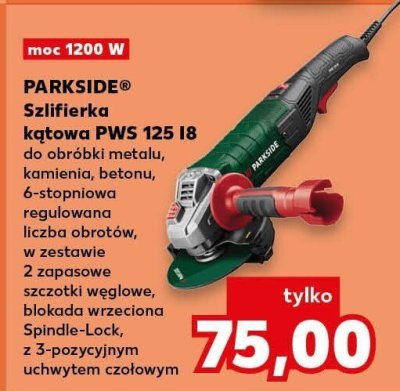 Szlifierka kątowa PWS 125 18 promocja w Kaufland