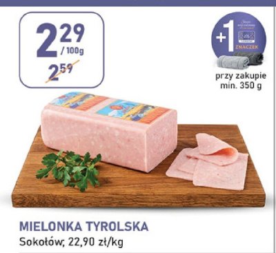 Mielonka tyrolska Sokołów promocja w Stokrotka