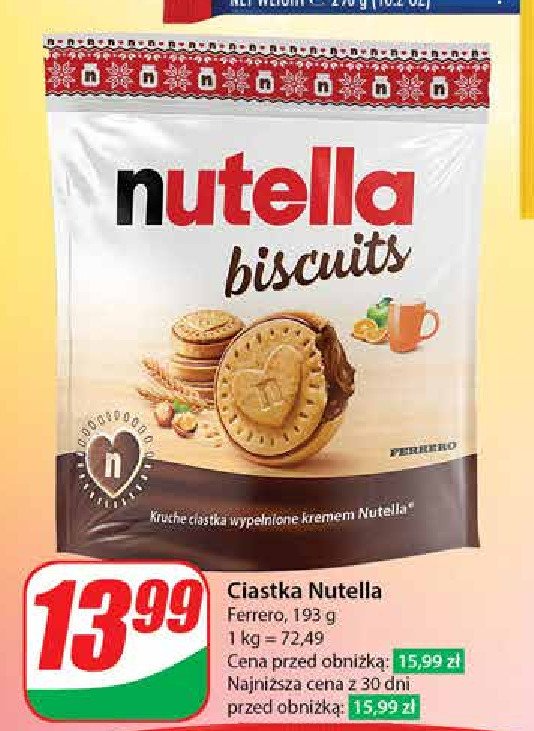 Ciastka z kremem NUTELLA BISCUITS promocja