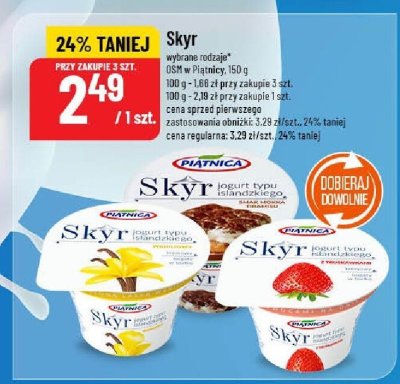 Jogurt skyr waniliowy Fruvita skyr promocja w POLOmarket