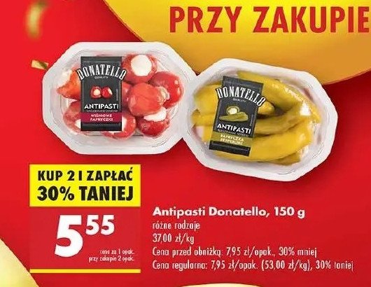 Papryczki czereśniowe nadziewane serkiem Donatello antipasti promocja