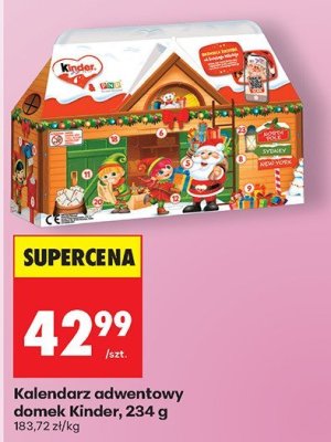 Kalendarz adwentowy domek Kinder, 234 g promocja w Biedronka