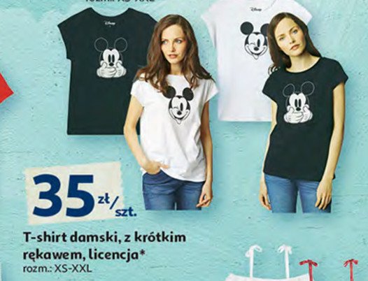 T-shirt damski myszka miki Auchan inextenso promocja