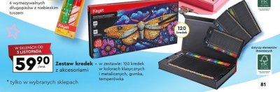 Zestaw kredek z akcesoriami promocja w Biedronka