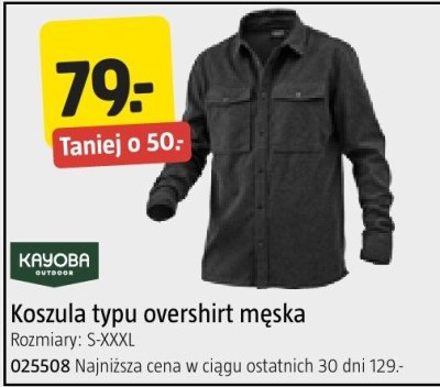Koszula typu overshirt męska KAYOBA promocja w Jula