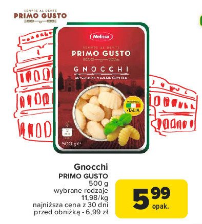 Gnocchi Melissa primo gusto promocja