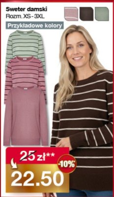 Sweter damski s-xxxl promocja w Woolworth