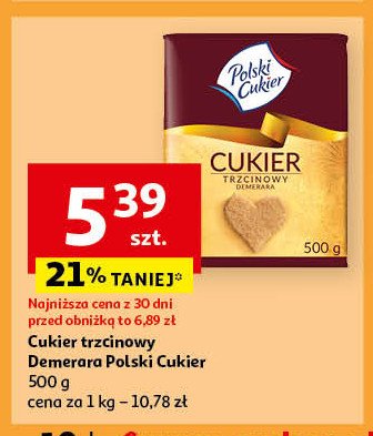 Cukier trzcinowy demerara Polski cukier promocja w Auchan